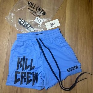 Kill Crew Mauy Thai shorts - NWT baby blue